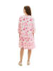 Tom Tailor Kleid in Pink/ Creme