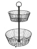 Homla Obstschale "Duncan" in Schwarz - (H)41 x Ø 27 cm