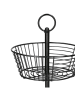 Homla Obstschale "Duncan" in Schwarz - (H)41 x Ø 27 cm
