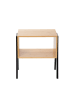 Homla Nachtkastje "Slumber" naturel/zwart - (B)42 x (H)42 x (D)29 cm
