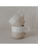 Eulenschnitt Cappuccinotasse "Herz" in Creme - 190 ml