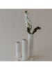 Eulenschnitt Vase "Herz" in Creme - (H)19,5 x Ø 5,5 cm