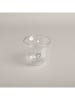 Eulenschnitt Glas "Herz" in Transparent/ Schwarz - 250 ml