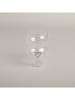 Eulenschnitt Glas "Herz" in Transparent/ Schwarz - 450 ml