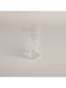 Eulenschnitt To-go drinkglas "Herz" transparant/wit - 430 ml