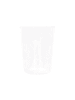 Eulenschnitt To-Go-Trinkglas "Herzen" in Transparent/ Weiß - 430 ml