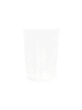 Eulenschnitt To-go drinkglas "Smileys" transparant/wit - 430 ml
