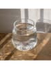 Eulenschnitt Trinkglas "Herzfigur" in Transparent/ Rosa - 400 ml