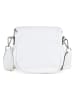 Lucca Baldi Leder-Umhängetasche in Weiß - (B)24 x (H)19 x (T)7 cm