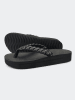 Flip Flop Zehentrenner "Wedgy*weave" in Schwarz