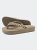 Flip Flop Zehentrenner "Wedgy*weave" in Beige