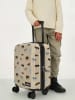ZEBRA Hardcase-Trolley in Beige/ Schwarz/ Blau - (B)32 x (H)46 x (T)22 cm
