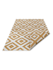 NORTHRUGS Indoor-/ Outdoor-Teppich "Malaga" in Creme/ Senf