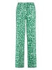 Gerry Weber Lniane spodnie w kolorze kremowo-zielonym