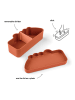done by deer Lunchbox "Croco Papaya" in Rot - (B)21,3 x (H)10,4 x (T)6,2 cm