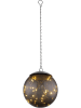 Globo lighting LED-Solar-Dekoleuchte in Schwarz/ Gold - (H)50 x Ø 15 cm