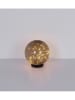 Globo lighting Ledsolarlamp zwart/goudkleurig -  Ø 20 cm