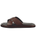 GANT Footwear Leren slippers "Kilmore" bruin