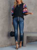 Milan Kiss Blouse zwart/meerkleurig