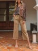 Milan Kiss Blouse zwart/camel