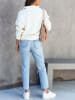 Milan Kiss Sweatshirt in Creme
