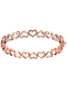 MENTHE À L'O Rosé vergulde armband met kristallen