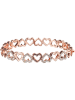 MENTHE À L'O Rosé vergulde armband met kristallen