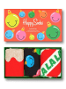 Happy Socks 3-delige geschenkset rood/zwart