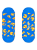 Happy Socks Voetjes "Pizza Liner" blauw/geel