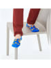 Happy Socks Voetjes "Pizza Liner" blauw/geel