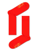 Happy Socks 4er-Set: Socken in Gelb/ Rot/ Schwarz