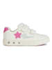 Geox Sneakers "Lights - Skylin" wit/roze