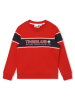 Timberland Sweatshirt in Rot/ Dunkelblau