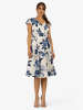APART Jurk wit/blauw