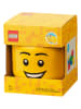 LEGO Aufbewahrungsbox "Happy Boy" in Gelb - (H)18,5 x Ø 16 cm