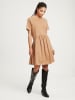 Cross Jeans Kleid in Hellbraun