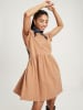 Cross Jeans Kleid in Hellbraun