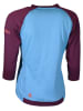 Zimtstern Fahrradshirt "Pure Flowz" in Blau/ Rot