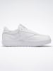 Reebok Leder-Sneakers "Club B Double" in Weiß