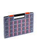 Profiline Sortierbox in Schwarz/ Rot - (B)40 x (H)5 x (T)30 cm