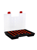 Profiline Pudełko w kolorze czarno-czerwonym do sortowania - 40 x 5 x 30 cm