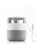 InnovaGoods Elektrische muggenbescherming grijs/wit - (H)14 x Ø 12 cm