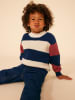 PETIT BATEAU Trui donkerblauw/beige/bruin