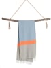 Towel to Go 2in1-Standtuch und Pareo in Blau/ Grau - (L)180 x (B)100 cm