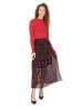 Hugo Boss Rok "Ralias" zwart/rood