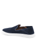 Hugo Boss Leren instappers "Rey" donkerblauw