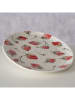 Boltze Serveerplateau "Strawberry" wit/rood - (B)31 cm