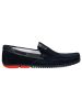 Wojas Leren mocassins donkerblauw
