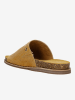 Wojas Leren slippers lichtbruin