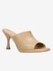 Wojas Leren slippers beige